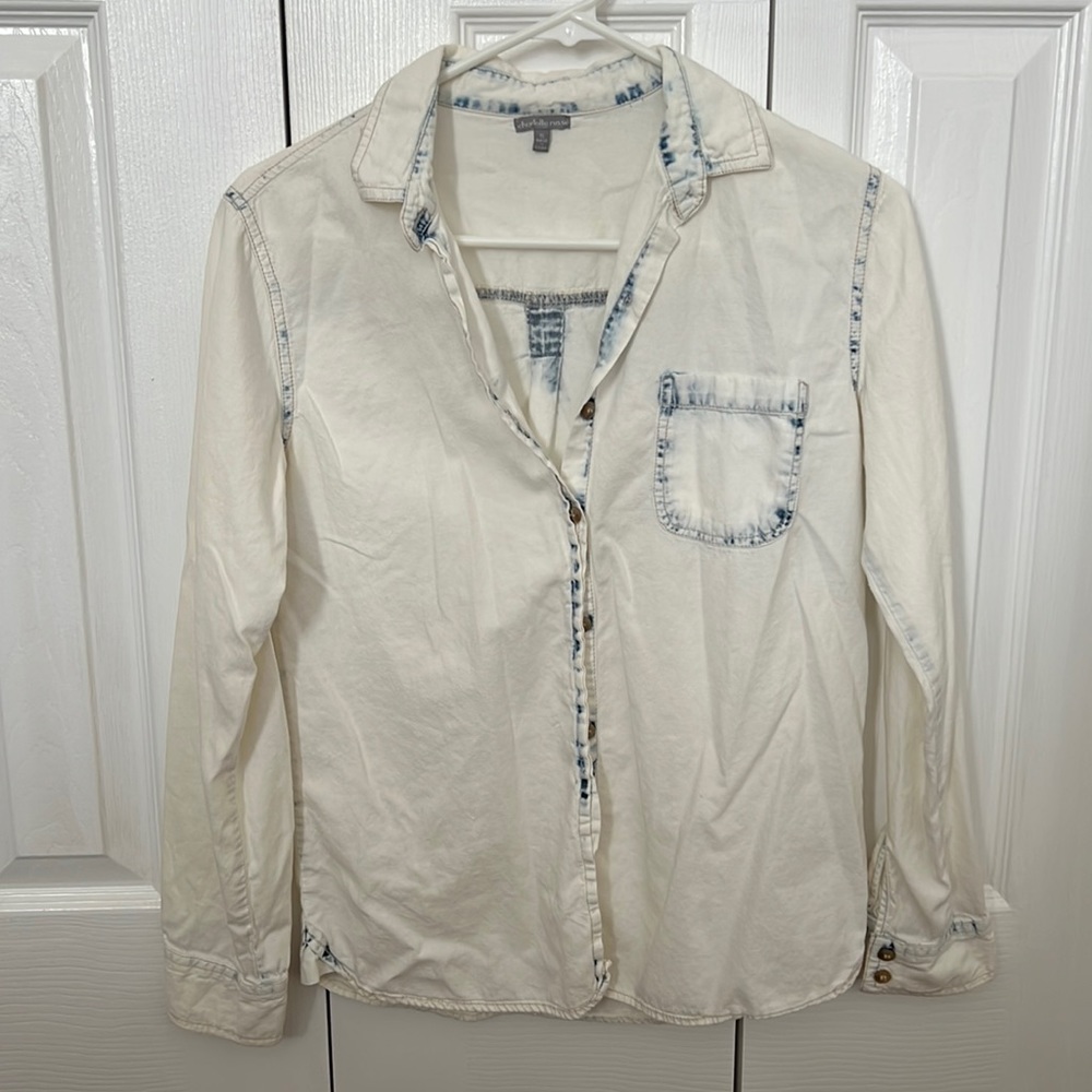 Size S Charlotte Russe stonewashed button down